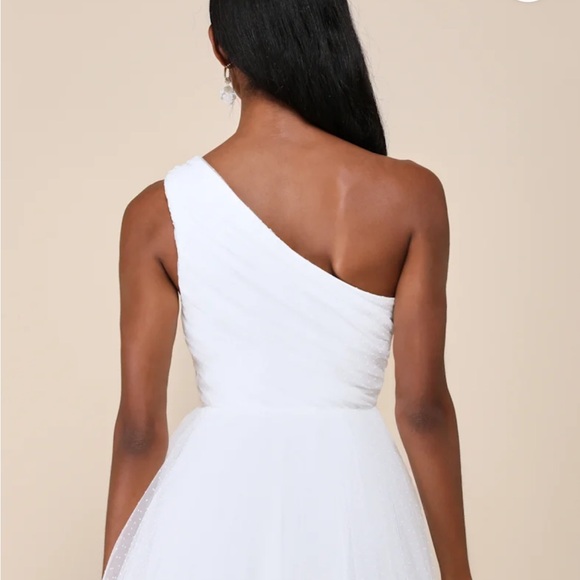 Lulu Exceptional Moments White Swiss Dot mini dress - Picture 2 of 2